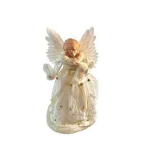 Vintage Angel Tree Topper‎ Figurine Lighted Christmas Decoration